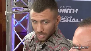 VASYL LOMACHENKO SAYS HE WILL MOVE DOWN TO 130 TO FIGHT TANK DAVIS AFTER LUKE CAMPBELL FIGHT