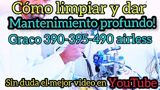 El mejor video de cómo limpiar y dar matenimiento airless (Graco 390-395-490)