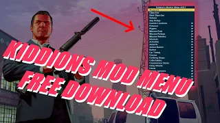 GTA V MOD MENU | KIDDIONS MOD MENU | KIDDIONS MOD GTA | FREE DOWNLOAD