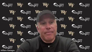 Wake Forest Football post-ND press conf with coach Dave Clawson, QB Michael Kern, S Malik Mustapha