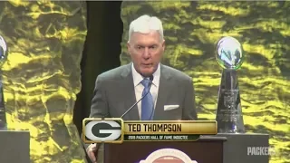 Ted Thompson officially inducted into Packers Hall of Fame