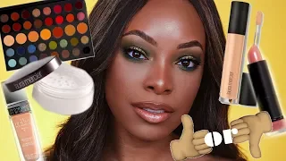 TRYING NEW MAKEUP!  FULL FACE OF HIGH END & DRUGSTORE FIRST IMPRESSIONS | KYRA KNOX