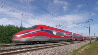 High speed train, TGV, Thalys, OUIGO, InOui frecciarossa in France
