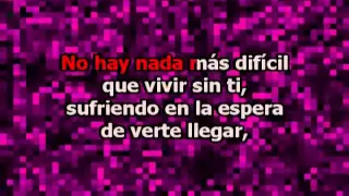 Si no te Hubieras Ido (con letra) - Marco Antonio Solis Karaoke