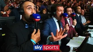 SKY COMMENTATORS SHOCKED LIVE REACTION TO ANTHONY JOSHUA KNOCK DOWN!