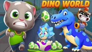 Talking Tom Gold Run Dino World event Tom vs Roy Raccoon Gameplay Android ios