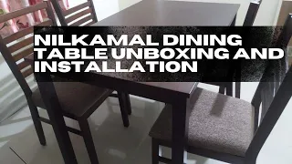 Best Diningtable |Nilkamal dining table| Unboxing |4 seater diningtable set |affordable dinningtable