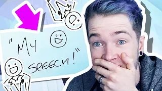 REACTING TO MY WEDDING DAY SPEECH!!!