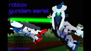 Roblox gundam aerial and gundam aerial rebuild showcase