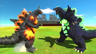 Godzilla Burning VS Super Godzilla - Animal Revolt Battle Simulator