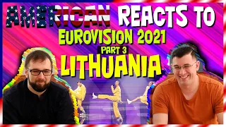 American reacts to Eurovision 2021 LITHUANIA The Roop - Discoteque