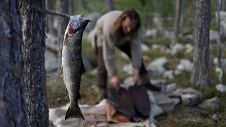 Bushcraft trip - making blacksmith shop - permanent camp - [part 3 - short version]