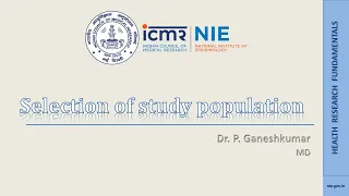 Selection of study population