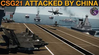 CSG21 British Carrier Strike Group 21 Attacked By PLAAF In South China Sea (Naval 25) | DCS