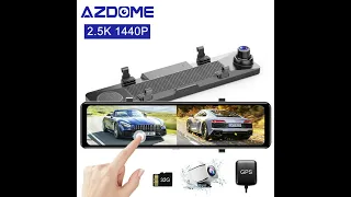 AZDOME PG18S Fullscreen Mirror Dash Cam Review Front and Rear Dual Camera & Full Unboxing