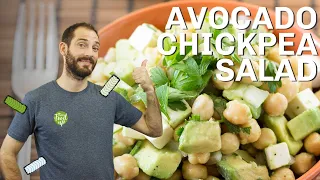 Avocado Chickpea Salad | High in Protein, Ready in 5 mins