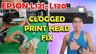 EPSON L120, L121 CLOGGED PRINT HEAD FIX | CLOGGED INK PROBLEM EPSON L121, EPSON L120 DISASSEMBLY