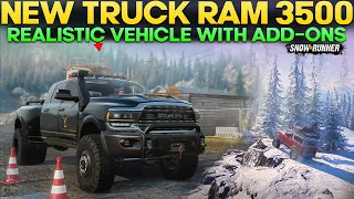 New Vehicle RAM 3500 in SnowRunner Realistic Truck with Unique Add-ons in Game