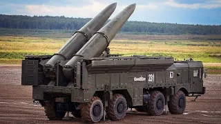 Russian 9k720 Iskander Missile In Action