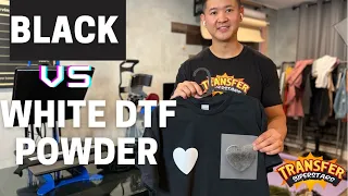 DTF Black Powder vs White Powder - Is there a Difference in Heat Transfers?