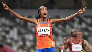 La atleta holandesa SIFAN HASSAN se cae y hace historia en los JUEGOS OLÍMPICOS de TOKIO 2020