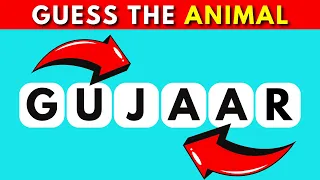 Guess the Animal by its Scrambled Name 😺🐵🐷 | Scrambled Word Game