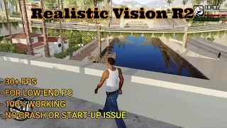 How To Install Realistic Vision R2 (RenderHook) For Low-End PC || GTA San Andreas || GoldSkull-777