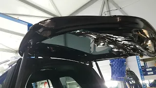 Mercedes GL 164. Демонтаж облицовки двери багажника.