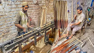 World Fantastic Process Wood turning to International Snooker Stick | How to Make Snooker Cue