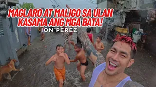 MAGLARO AT MALIGO SA ULAN KASAMA ANG MGA BATA! | Ion Perez