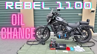 Rebel 1100 Oil change