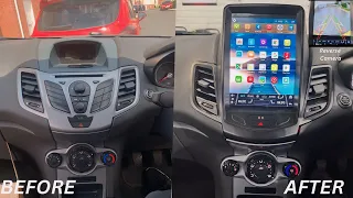 NEW Ford Fiesta 2008-2017 TESLA Sat Nav Apple CarPlay Android Auto Headunit & Reverse Camera Install