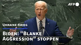 Biden: UNO muss "blanke Aggression" Russlands stoppen | AFP