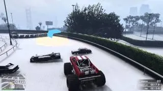 Grand Theft Auto V(Monster trucks in the snow)