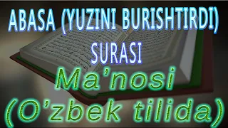 080 Abasa (yuzini burishtirdi) surasi va manosi