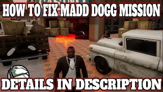 Madd Dogg Mission Glitch | GTA San Andreas Definitive Edition Bug (Fix in description/comments)