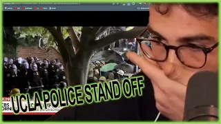 UCLA p*gs BR*TALIZE protesters as student pro palestinian protests continue | HasanAbi Reacts |