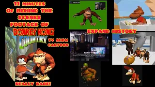 11 Minutes Of Behind The Scenes Footage Of Donkey Kong Country TV Show Cartoon Really Rare!