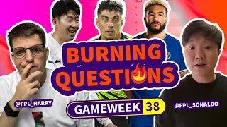 🔥 FPL BURNING QUESTIONS GW38 | TRANSFER PLANS + TIPS! | Fantasy Premier League Tips 2023/24