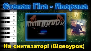 Степан Гіга - Яворина (Як грати на синтезаторі? Відеоурок + Cover)