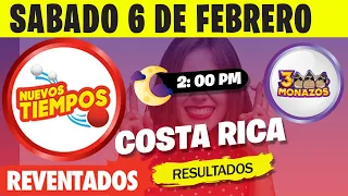 Sorteo 1:00pm Nuevos Tiempos y 3 Monazos Medio día del sabado 6 de febrero del 2021