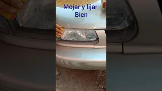 Como pulir los faros del coche