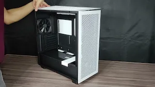 UNBOXING NZXT H7 FLOW WHITE AND BLACK MID TOWER AIRFLOW CASE