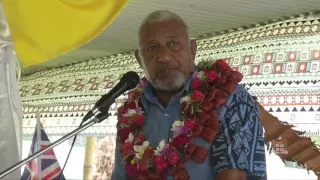 Fijian Prime Minister, Hon. Voreqe Bainimarama Commissions the Holy Cross Grid Extension