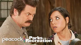 April being Ron's adopted daughter for 12 minutes straight | Parks and Recreation