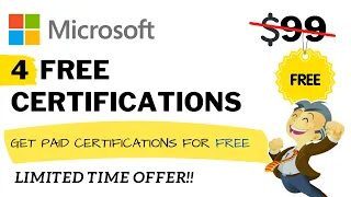 Microsoft Certifications are now FREE!! 🆓  Limited Time Offer!! Hurry Up⏰