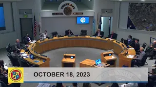 Oceanside City Council Meeting: October 18, 2023