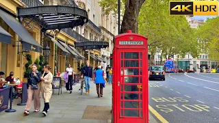 London Autumn Walk - 2023 🍁 Walking From West End to Strand [4K HDR]