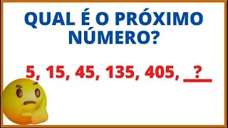 5, 15, 45, 135, 405, ? QUAL É O PRÓXIMO NÚMERO?