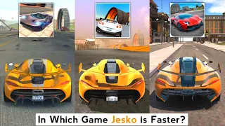 Koenigsegg Jesko Top Speed - Extreme Car Driving vs Car Stunt Races vs Ultimate Car Driving